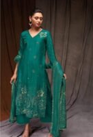 Bemberg Russian Silk Suit (Rama Green Colour)