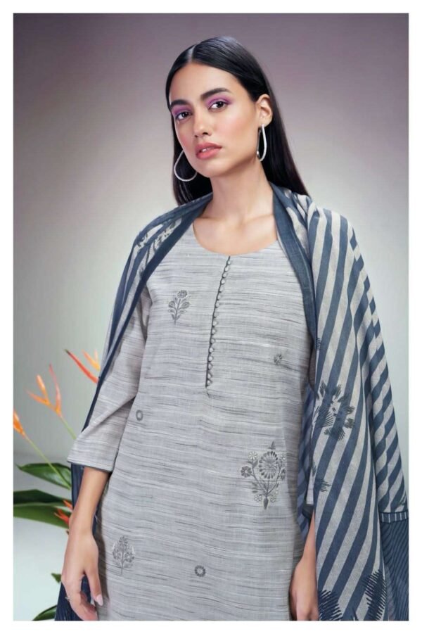 Woven Cotton Suit (Grey Colour)
