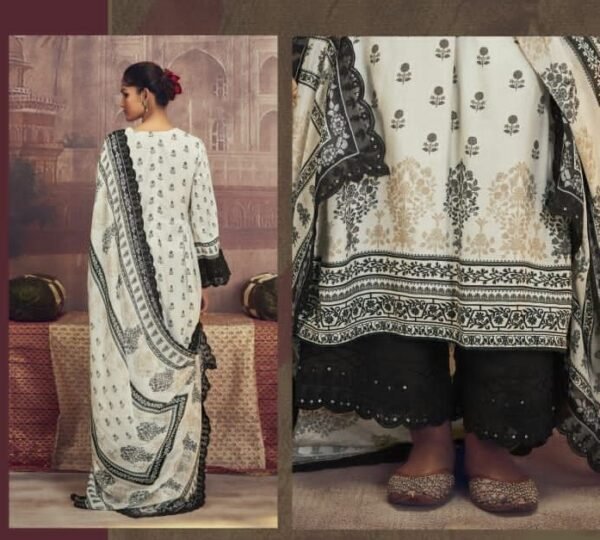 Muslin Suit (Black and White Colour)