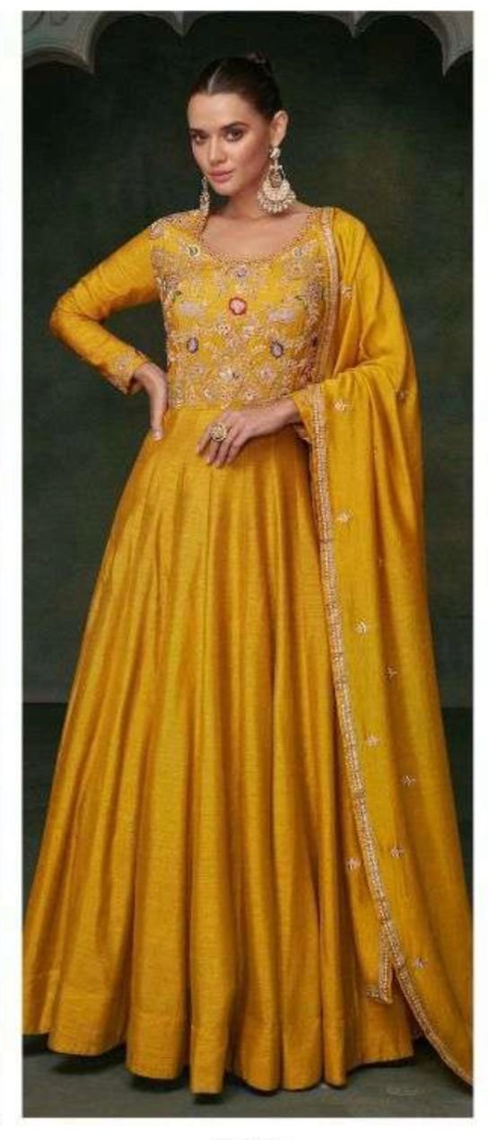 Long Silk Gown